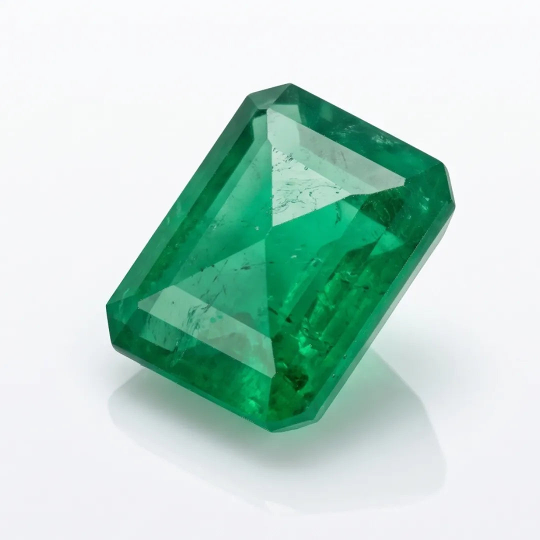 Natural Emerald (Zamrud) 10.65 Carat Certified Green Gemstone