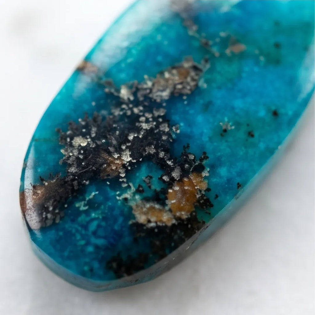 Natural Turquoise (Ferooza) 12.50 Carat Certified Blue Gemstone
