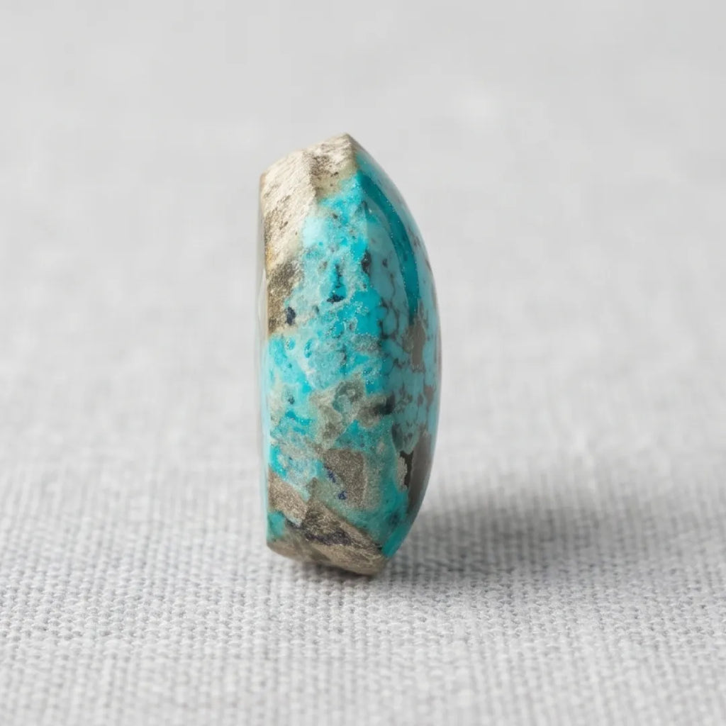 Natural Turquoise (Ferooza) 14.90 Carat Certified Blue Gemstone