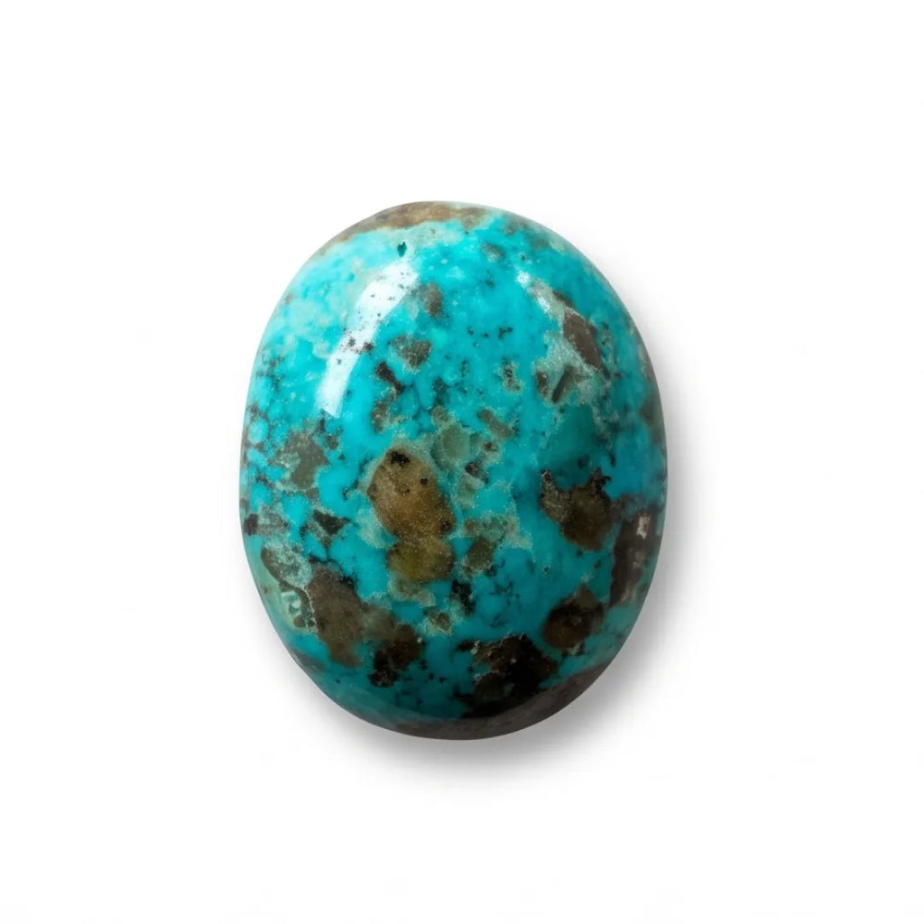 Natural Turquoise (Ferooza) 14.90 Carat Certified Blue Gemstone