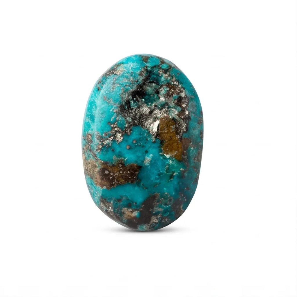 Natural Turquoise (Ferooza) 18.00 Carat Certified Blue Gemstone