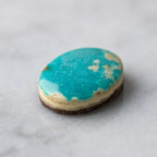Natural Turquoise (Ferooza) 2.74 Carat Certified Blue Gemstone