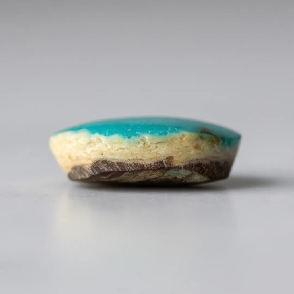 Natural Turquoise (Ferooza) 2.74 Carat Certified Blue Gemstone