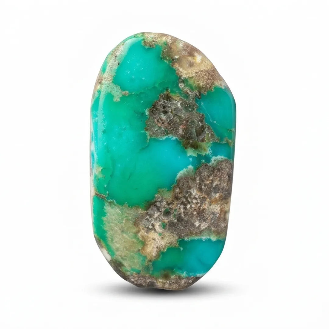 Natural Turquoise (Ferooza)3.50 Carat Certified Blue Gemstone