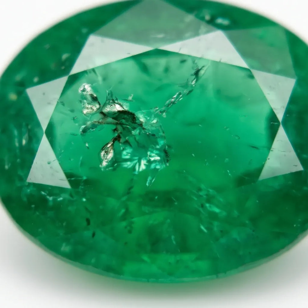 Natural Emerald (Zamrud) 5.90 Carat Certified Green Gemstone