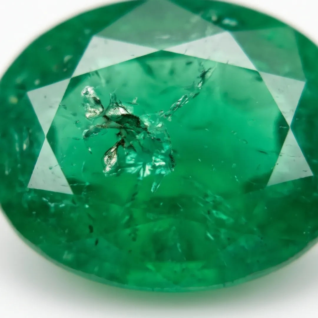 Natural Emerald (Zamrud) 5.90 Carat Certified Green Gemstone