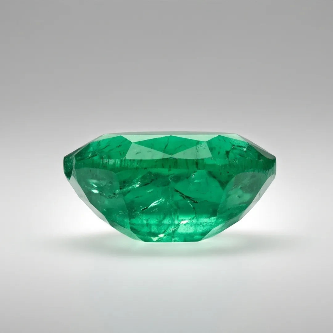 Natural Emerald (Zamrud) 7.5 Carat Certified Green Gemstone