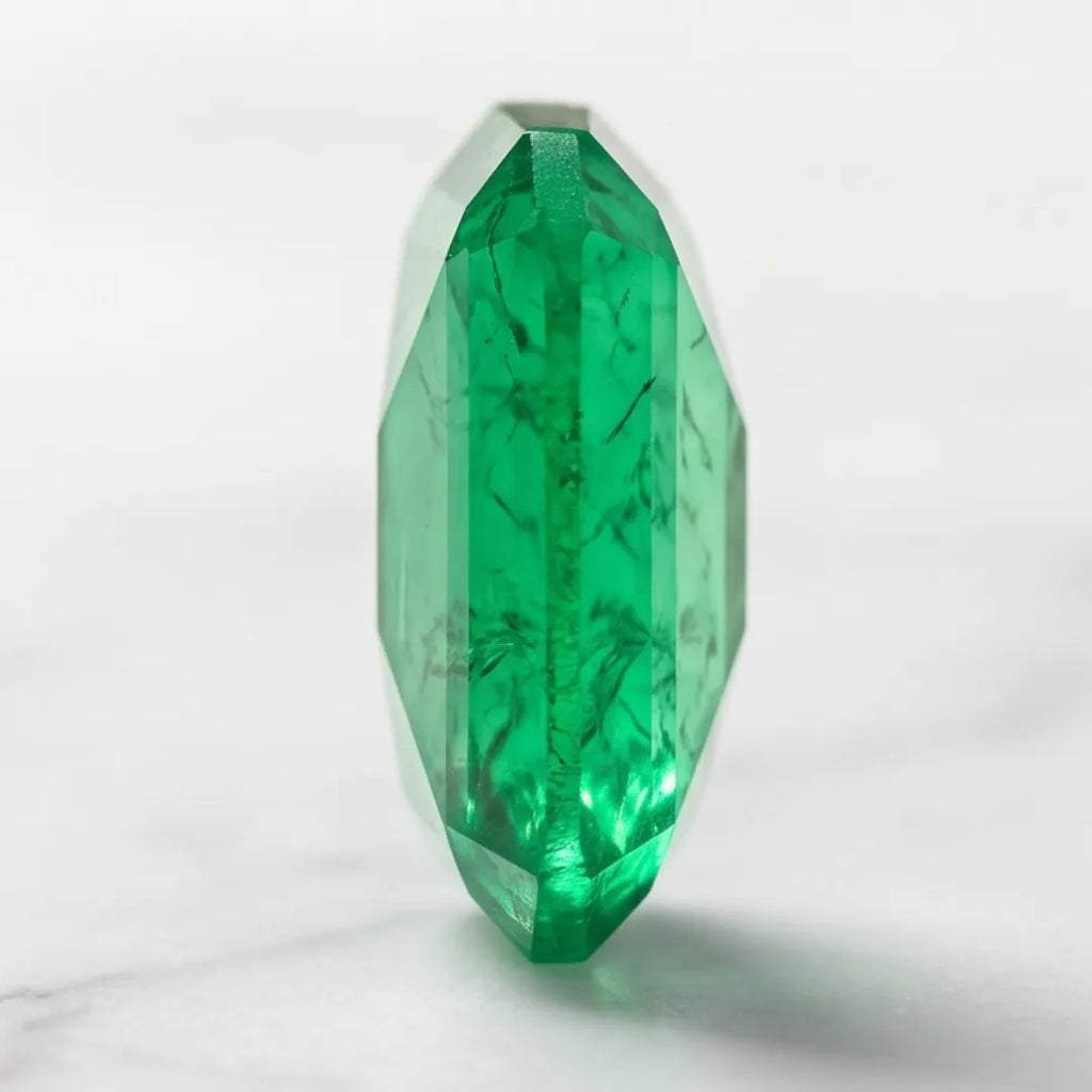 Natural Emerald (Zamrud) 7.45 Carat Certified Green Gemstone