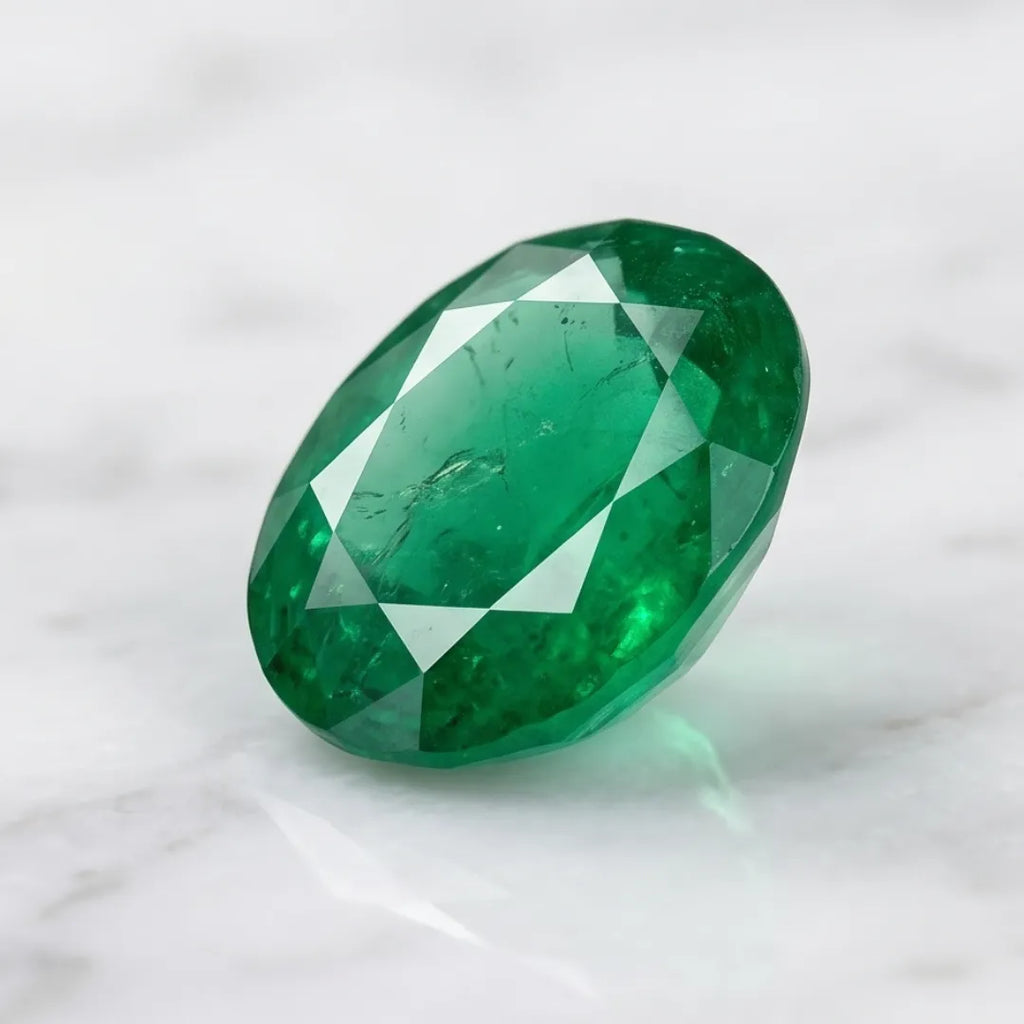 Natural Emerald (Zamrud) 8.5 Carat Certified Green Gemstone