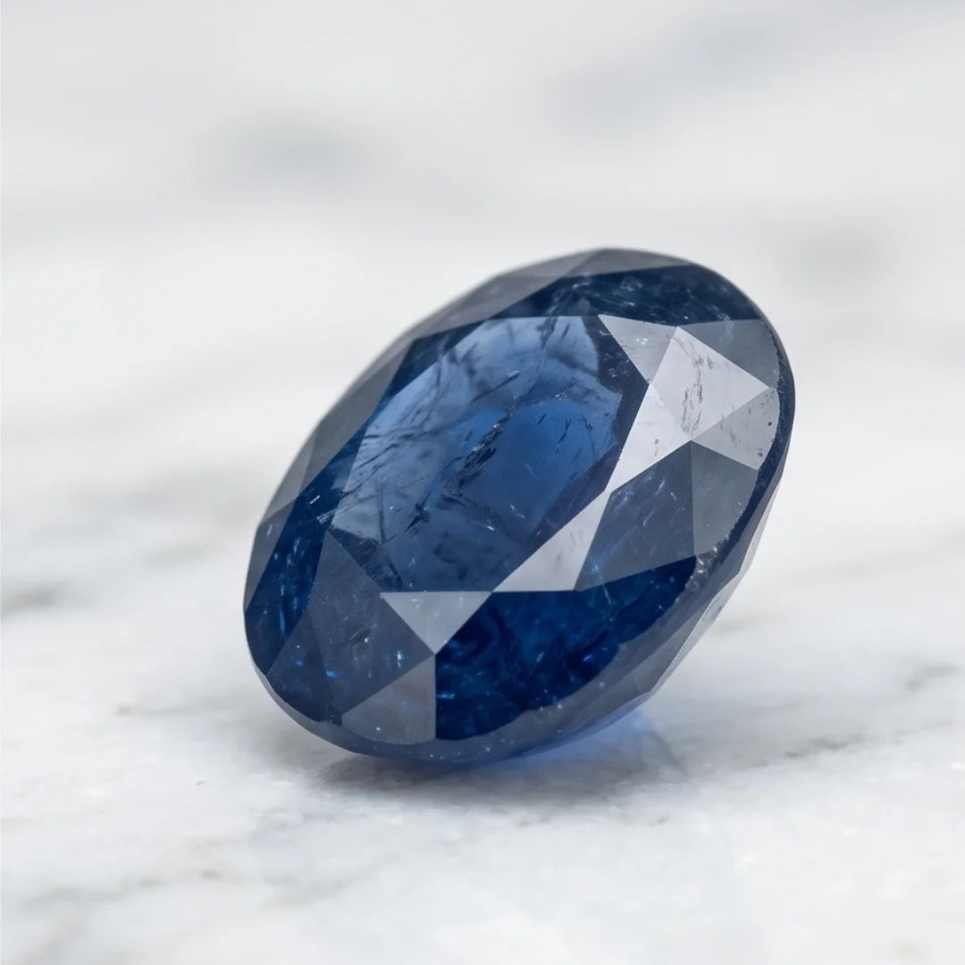 Natural Blue Sapphire (Neelam) – 2.85 Carat Certified Gemstone
