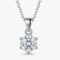 1 Carat Moissanite Pendant | D-Color & VVS1 Clarity | CODE: MP-10