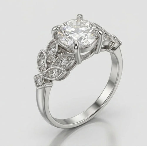 2 Carat Moissanite Ring | D-Color Stone | Code MR-12