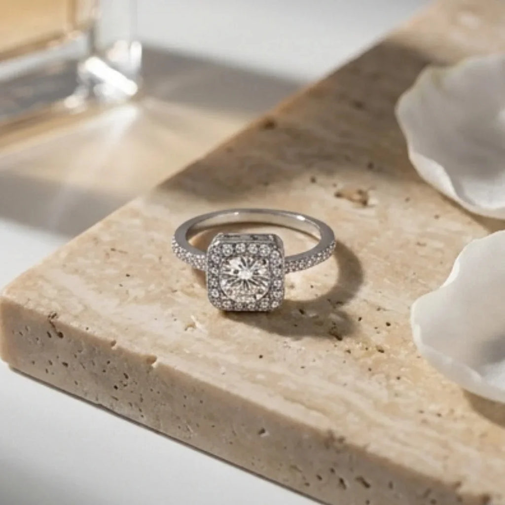 1 Carat Moissanite Ring | D-Color Stone | Code MR-13