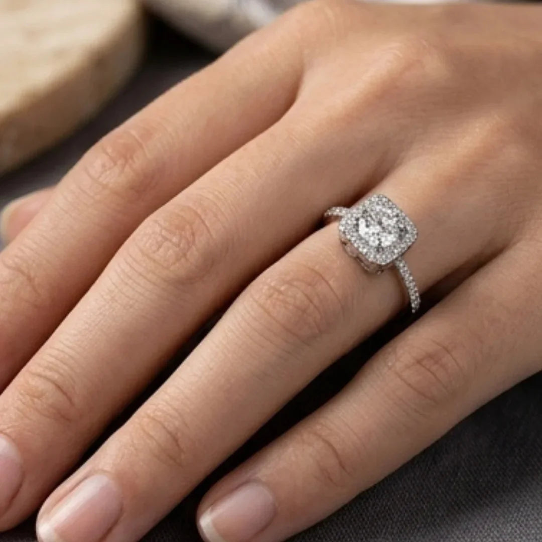 1 Carat Moissanite Ring | D-Color Stone | Code MR-13