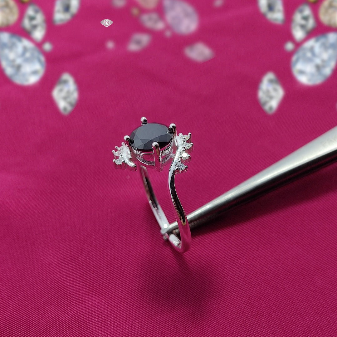 Tourmaline S925 Silver Ring | Italian Craftsmanship