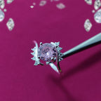 Pink Gemstone Ring | S925 Italian Silver | Elegant Stone Jewelry