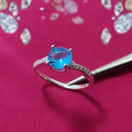 S925 Silver Ring | Italian Design | Sparkling Gemstone