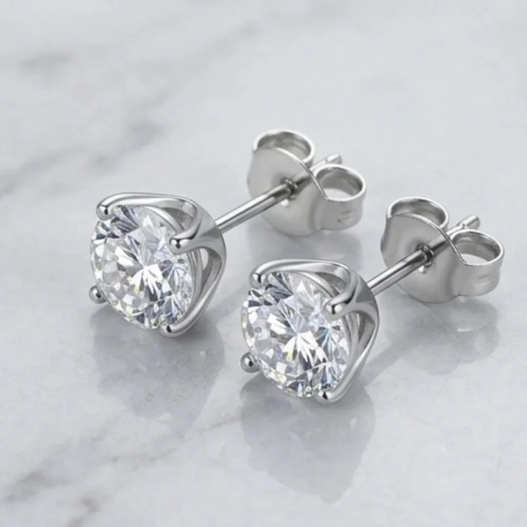Moissanite Earring Studs |  D-Color & VVS1 Clarity | CODE-10