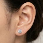 Moissanite Earring Studs |  D-Color & VVS1 Clarity | CODE-10
