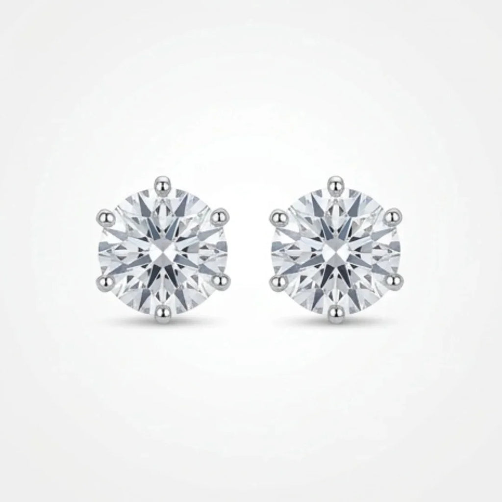 Moissanite Earring Studs |  D-Color & VVS1 Clarity | CODE-10
