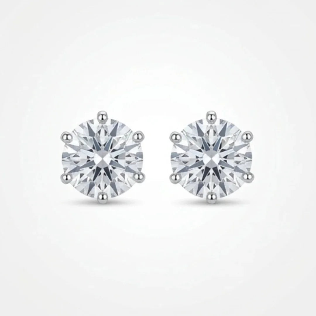 Moissanite Earring Studs |  D-Color & VVS1 Clarity | CODE-10