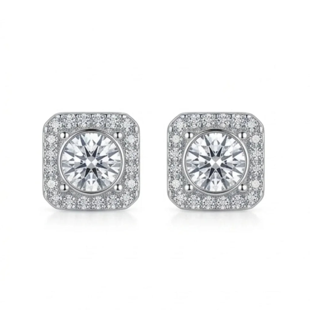 Moissanite Earring Studs | D-Color & VVS1 Clarity | CODE-11