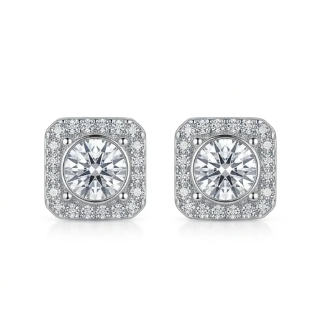 Moissanite Earring Studs | D-Color & VVS1 Clarity | CODE-11