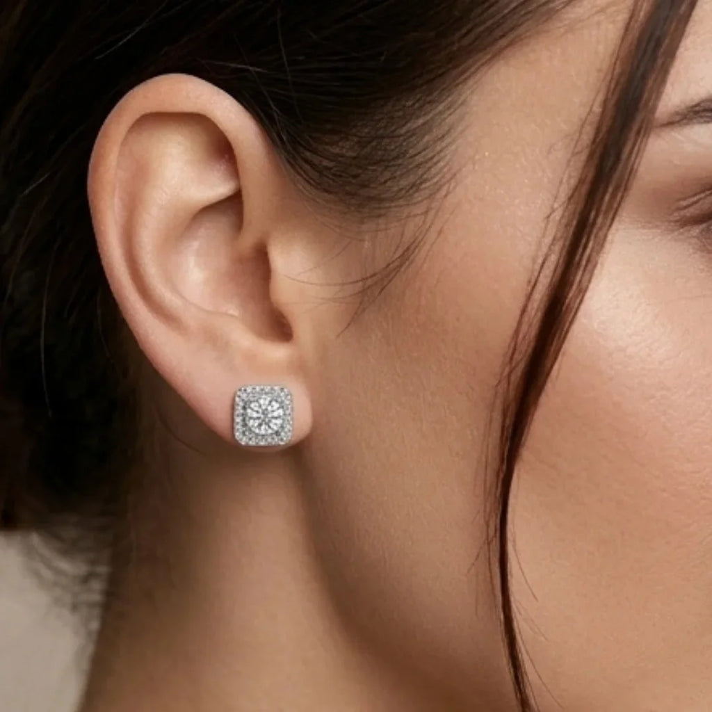 Moissanite Earring Studs | D-Color & VVS1 Clarity | CODE-11