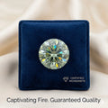 Green Moissanite Diamond | Brighter Than Diamond | VVS1 | D-Color Sparkle