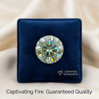 Green Moissanite Diamond | Brighter Than Diamond | VVS1 | D-Color Sparkle