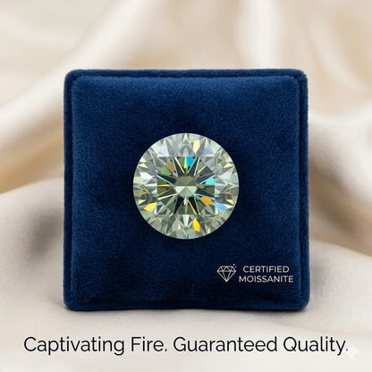 Green Moissanite Diamond | Brighter Than Diamond | VVS1 | D-Color Sparkle