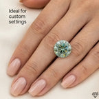 Green Moissanite Diamond | Brighter Than Diamond | VVS1 | D-Color Sparkle