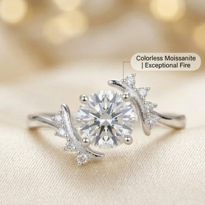 Moissanite Diamond Ring for Women – D-Color | Pure Silver 925
