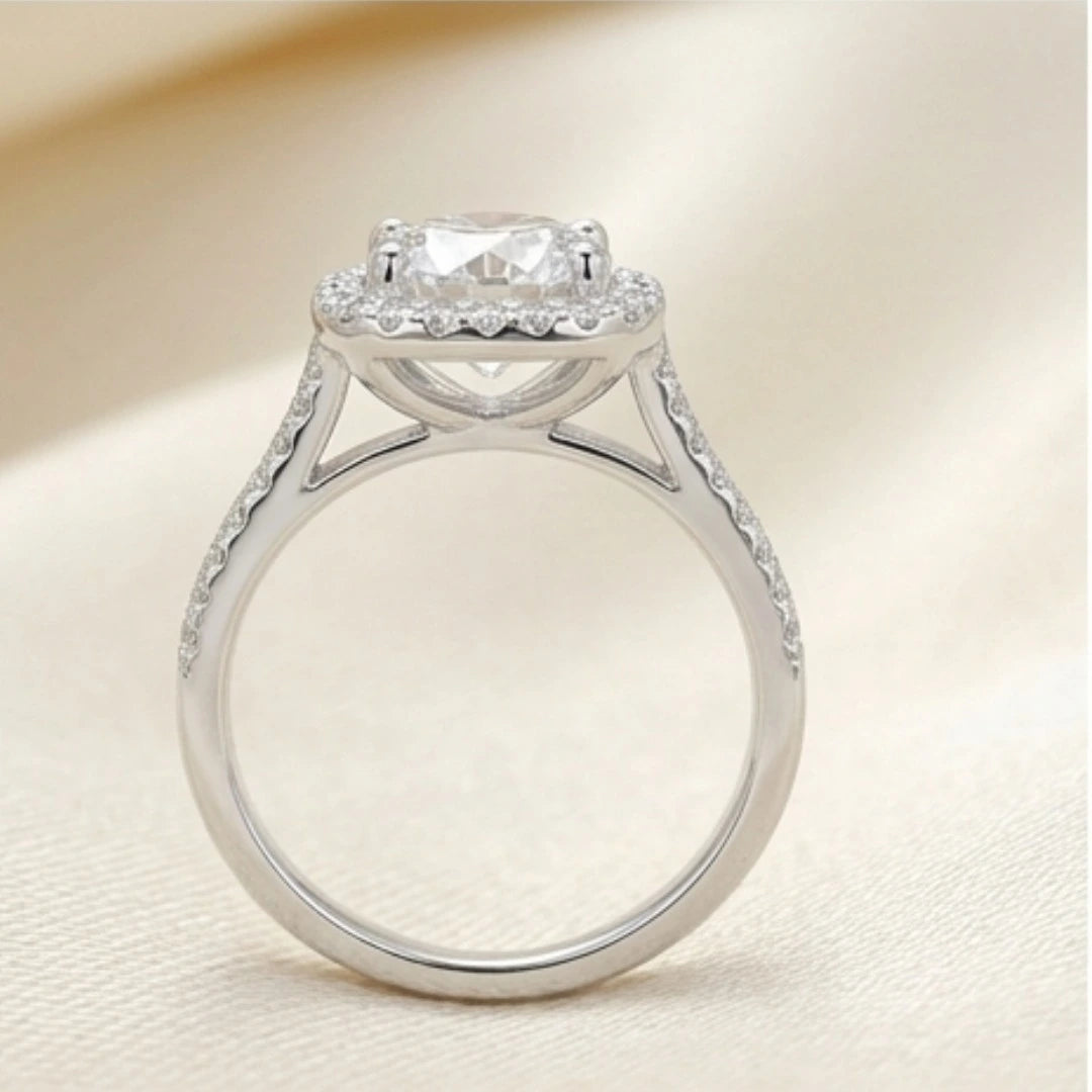 Moissanite Diamond Ring for Women – D-Color | Pure Silver 925